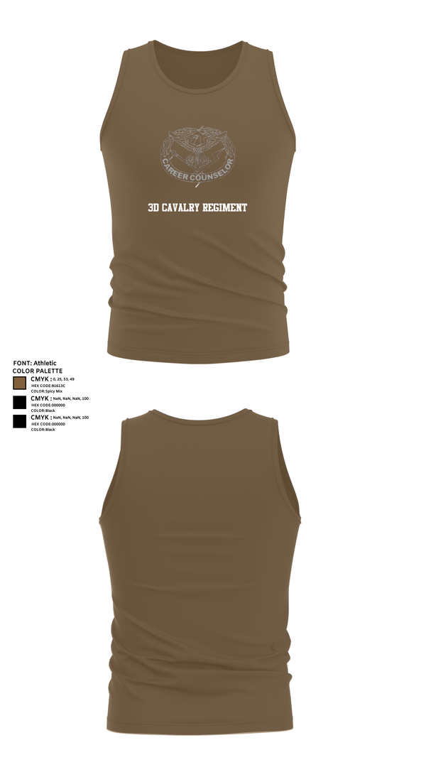 Tank Top, 3d Cavalry Regiment, Army, Teamtime, Team time, sublimation, custom sports apparel, team uniforms, spirit wear, spiritwear, sports uniforms, custom shirts, team store, custom team store, fundraiser sports, apparel fundraiser