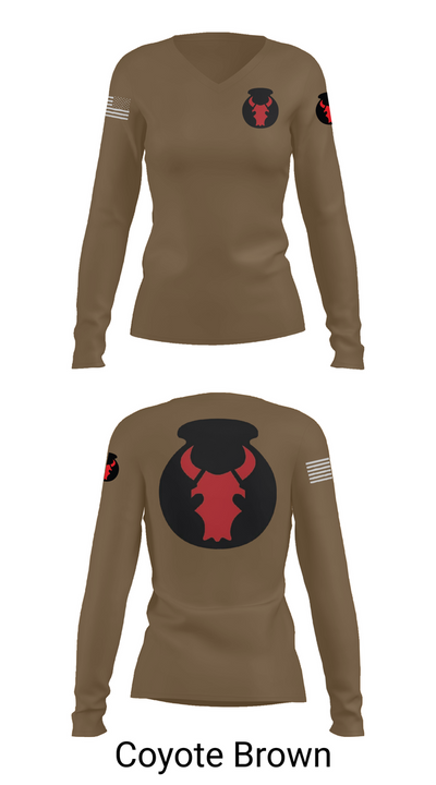 2nd Brigade Combat Team, 34th Infantry Division 70641214 Women's Long Sleeve V-neck Shirt - 16