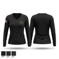 Surface shitters Women's Long Sleeve V-neck Shirt - 1