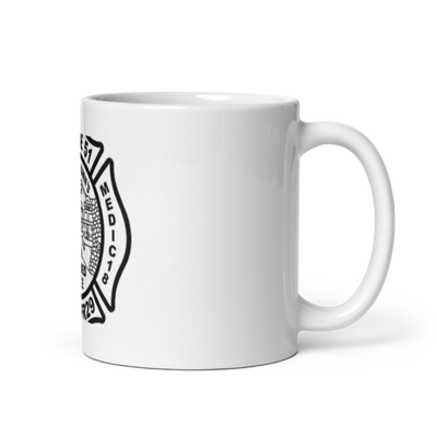 Engine 51 Ladder 29 Medic 18 Battalion 2 1889542 White Glossy Mug - Small