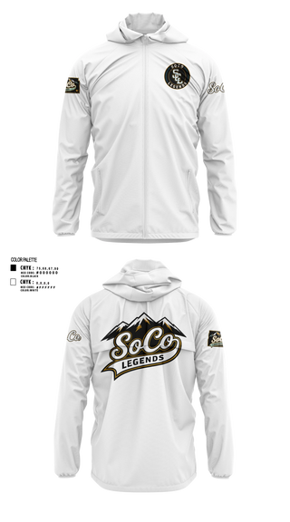 Windbreaker, SoCo Legands, Baseball, Teamtime, Team time, sublimation, custom sports apparel, team uniforms, spirit wear, spiritwear, sports uniforms, custom shirts, team store, custom team store, fundraiser sports, apparel fundraiser