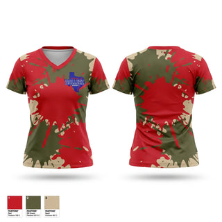Womens Short Sleeve Vneck Shirt, Texas Ballerz, Baseball, Teamtime, Team time, sublimation, custom sports apparel, team uniforms, spirit wear, spiritwear, sports uniforms, custom shirts, team store, custom team store, fundraiser sports, apparel fundraiser