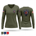 Police 12251368 Women's Long Sleeve V-neck Shirt - 1