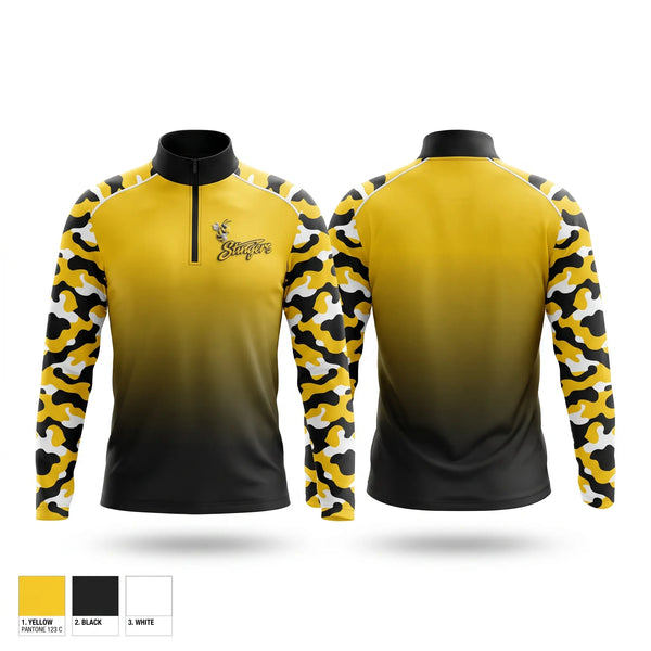 Quarter Zip Jacket, Stingers, Baseball, Teamtime, Team time, sublimation, custom sports apparel, team uniforms, spirit wear, spiritwear, sports uniforms, custom shirts, team store, custom team store, fundraiser sports, apparel fundraiser