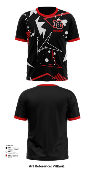 Short Sleeve Performance Shirt, North Central High School Basketball, Men's Basketball, Teamtime, Team time, sublimation, custom sports apparel, team uniforms, spirit wear, spiritwear, sports uniforms, custom shirts, team store, custom team store, fundraiser sports, apparel fundraiser