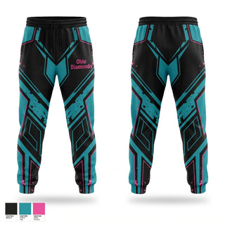 Sweatpants, Ohio Diamonds, Softball, Teamtime, Team time, sublimation, custom sports apparel, team uniforms, spirit wear, spiritwear, sports uniforms, custom shirts, team store, custom team store, fundraiser sports, apparel fundraiser