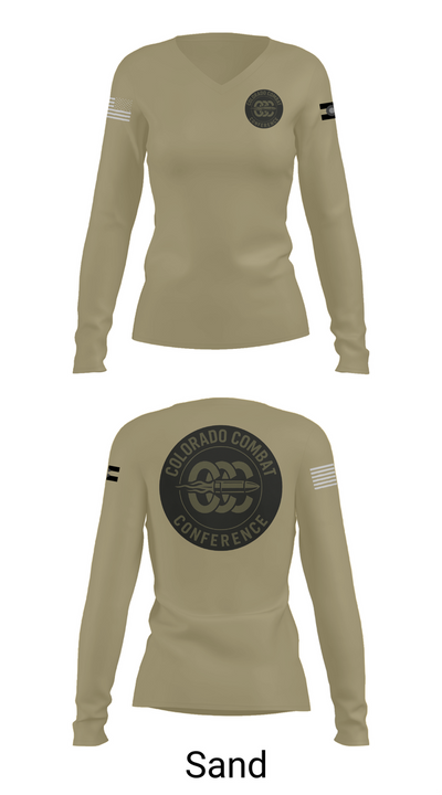 Colorado Combat Conference 90728248 Women's Long Sleeve V-neck Shirt - 92