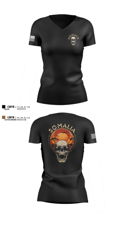 CJTF-HOA 54156011 Women's Short Sleeve V-neck Shirt - 3