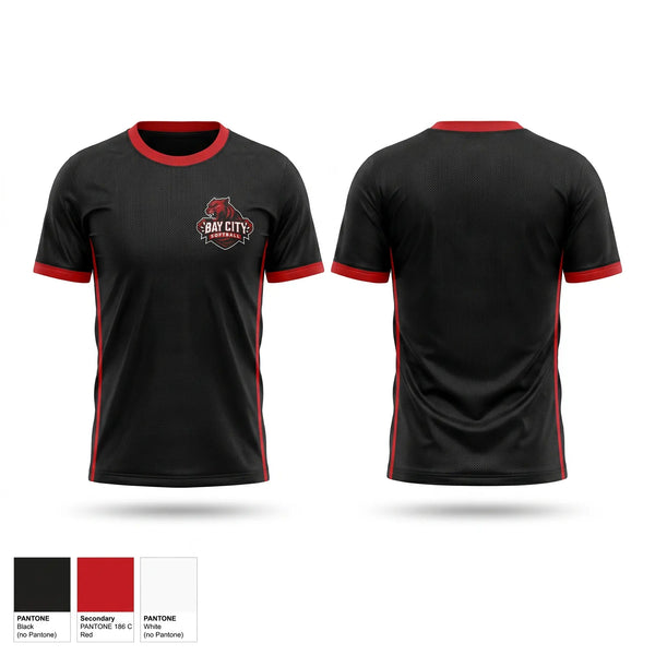 Soft Poly Tee Cotton Like Feel, Bay City Panthers, Softball, Teamtime, Team time, sublimation, custom sports apparel, team uniforms, spirit wear, spiritwear, sports uniforms, custom shirts, team store, custom team store, fundraiser sports, apparel fundraiser