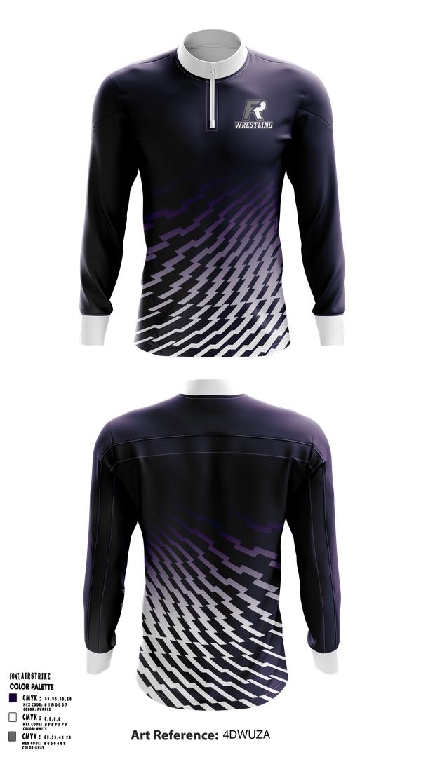 Quarter Zip Jacket, Fremont Ross Wrestling, Wrestling, Teamtime, Team time, sublimation, custom sports apparel, team uniforms, spirit wear, spiritwear, sports uniforms, custom shirts, team store, custom team store, fundraiser sports, apparel fundraiser