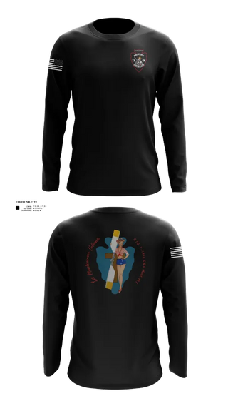 Long Sleeve Performance Shirt, B Co 1/114th Maintenance, Army, Teamtime, Team time, sublimation, custom sports apparel, team uniforms, spirit wear, spiritwear, sports uniforms, custom shirts, team store, custom team store, fundraiser sports, apparel fundraiser