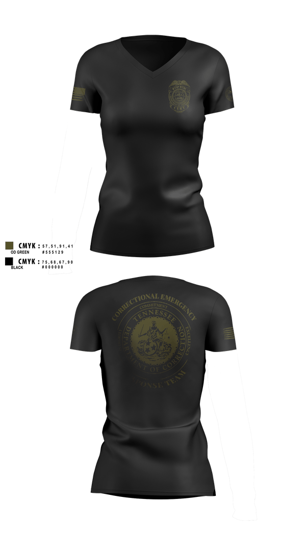 Womens Short Sleeve Vneck Shirt, TDOC SPECIAL OPERATIONS, Police, Teamtime, Team time, sublimation, custom sports apparel, team uniforms, spirit wear, spiritwear, sports uniforms, custom shirts, team store, custom team store, fundraiser sports, apparel fundraiser