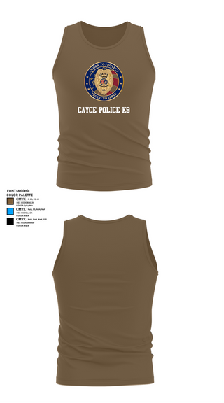 Tank Top, Cayce Police K9, , Teamtime, Team time, sublimation, custom sports apparel, team uniforms, spirit wear, spiritwear, sports uniforms, custom shirts, team store, custom team store, fundraiser sports, apparel fundraiser