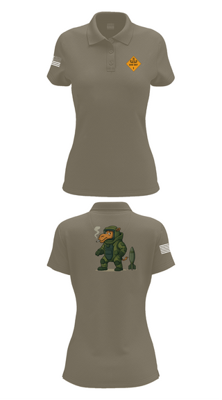 Womens Short Sleeve Performance Polo, 1st EOD DET, , Teamtime, Team time, sublimation, custom sports apparel, team uniforms, spirit wear, spiritwear, sports uniforms, custom shirts, team store, custom team store, fundraiser sports, apparel fundraiser