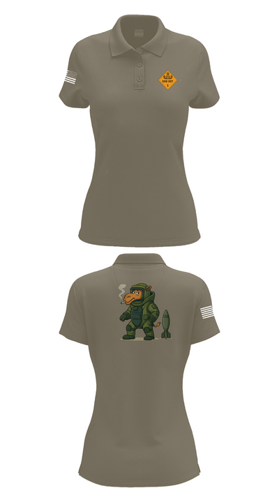 1st EOD DET 18111177 Women's Short Sleeve Performance Polo  - 75