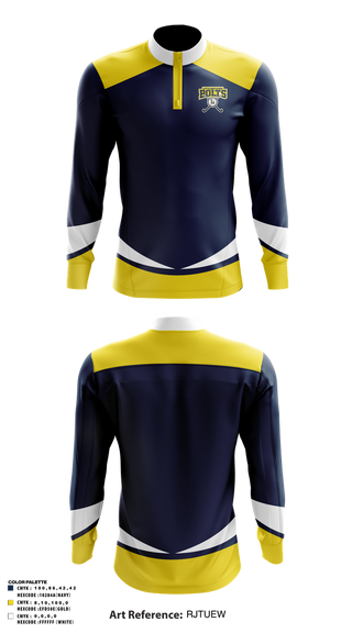 Quarter Zip Jacket, Littlestown bolts, Field Hockey, Teamtime, Team time, sublimation, custom sports apparel, team uniforms, spirit wear, spiritwear, sports uniforms, custom shirts, team store, custom team store, fundraiser sports, apparel fundraiser