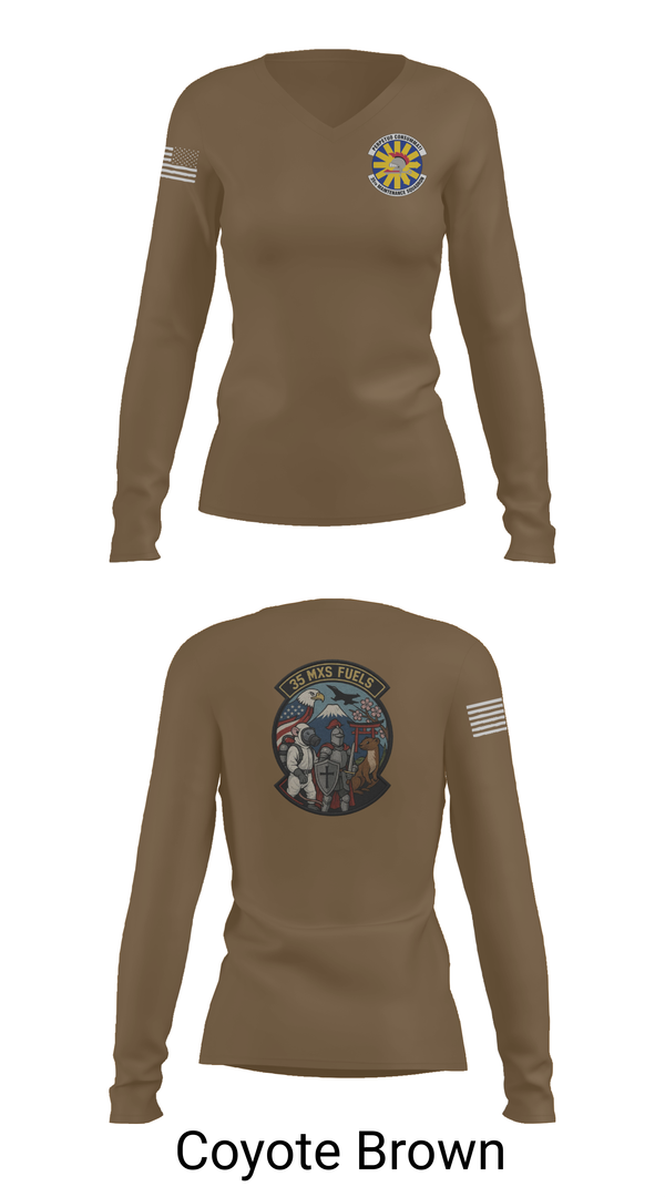 Womens Long Sleeve Vneck Shirt, 35 MXS, , Teamtime, Team time, sublimation, custom sports apparel, team uniforms, spirit wear, spiritwear, sports uniforms, custom shirts, team store, custom team store, fundraiser sports, apparel fundraiser