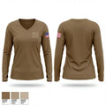 266 MCT 84825091 Women's Long Sleeve V-neck Shirt - 1