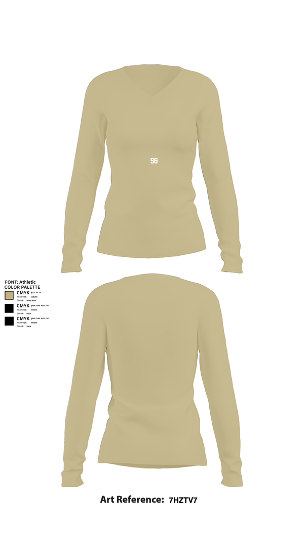 Womens Long Sleeve Vneck Shirt, S6, , Teamtime, Team time, sublimation, custom sports apparel, team uniforms, spirit wear, spiritwear, sports uniforms, custom shirts, team store, custom team store, fundraiser sports, apparel fundraiser