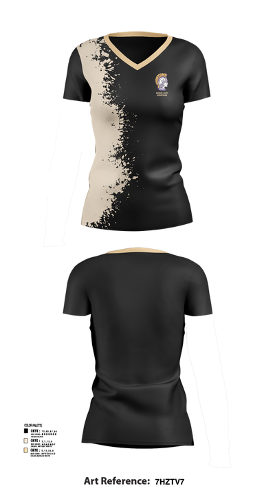 Sodus lady spartans 59166518 Women's Short Sleeve V-neck Shirt - 45
