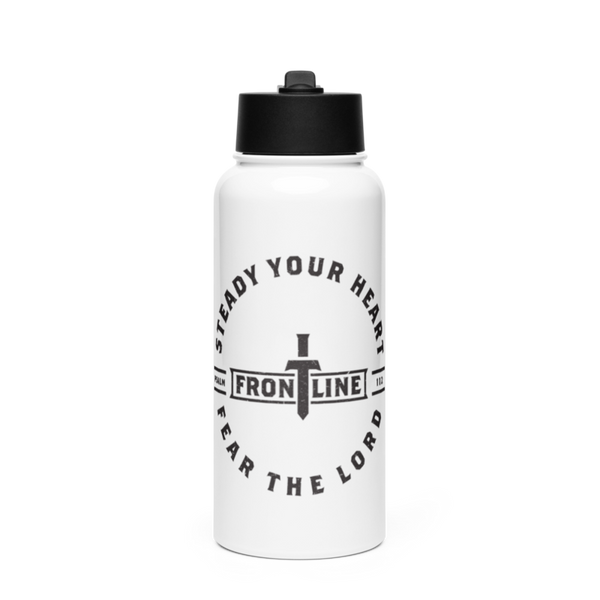 Friends Baptist Church 50739400 Stainless Steel Water Bottle with a Straw Lid