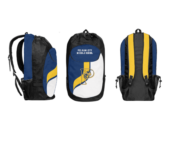Gear Bag, Pelham City Middle School, Spirit Store, Teamtime, Team time, sublimation, custom sports apparel, team uniforms, spirit wear, spiritwear, sports uniforms, custom shirts, team store, custom team store, fundraiser sports, apparel fundraiser