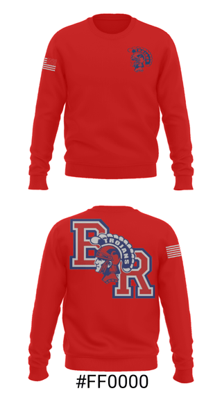 Crew Neck Sweatshirt, Bridgewater-Raynham Regional High School Basketball, Men's Basketball, Teamtime, Team time, sublimation, custom sports apparel, team uniforms, spirit wear, spiritwear, sports uniforms, custom shirts, team store, custom team store, fundraiser sports, apparel fundraiser