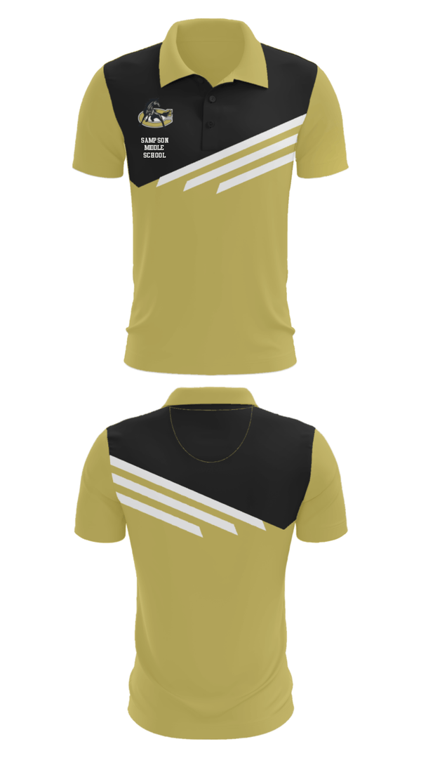 Short Sleeve Performance Polo, Sampson Middle School, Spirit Store, Teamtime, Team time, sublimation, custom sports apparel, team uniforms, spirit wear, spiritwear, sports uniforms, custom shirts, team store, custom team store, fundraiser sports, apparel fundraiser
