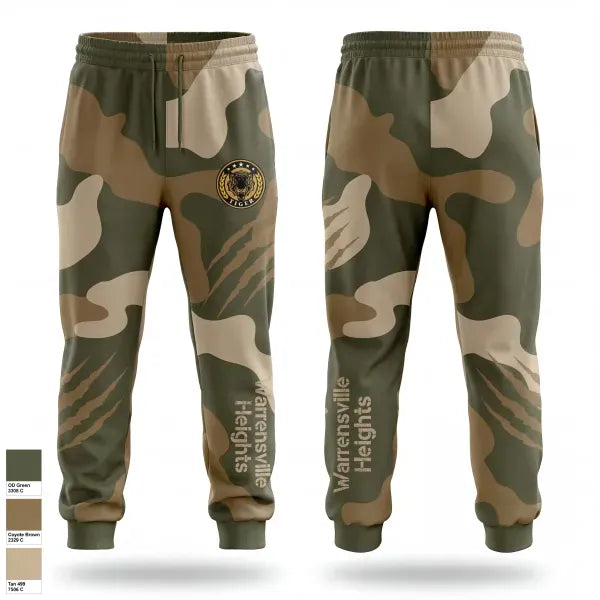 Sweatpants, Warrensville Hts JROTC, Army, Teamtime, Team time, sublimation, custom sports apparel, team uniforms, spirit wear, spiritwear, sports uniforms, custom shirts, team store, custom team store, fundraiser sports, apparel fundraiser