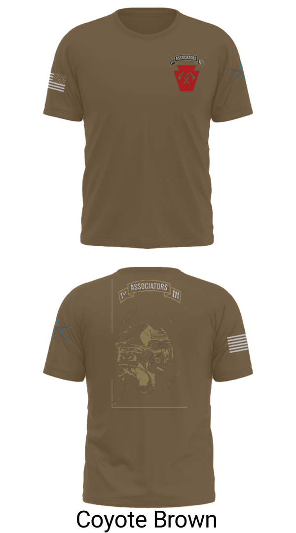 Short Sleeve Performance Shirt, 1-111th IN BN 38506759, Army, Teamtime, Team time, sublimation, custom sports apparel, team uniforms, spirit wear, spiritwear, sports uniforms, custom shirts, team store, custom team store, fundraiser sports, apparel fundraiser