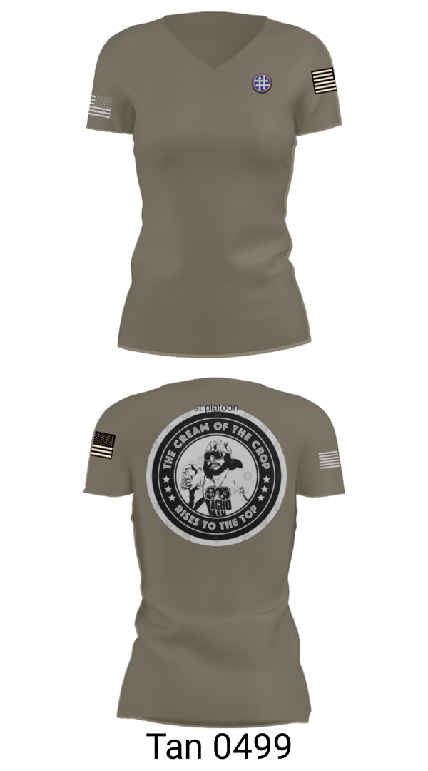 Women's Short Sleeve Vneck Shirt, 263rd QM, Army, Teamtime, Team time, sublimation, custom sports apparel, team uniforms, spirit wear, spiritwear, sports uniforms, custom shirts, team store, custom team store, fundraiser sports, apparel fundraiser