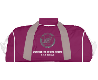 Duffle Bag, Watervliet Junior-Senior High School, Spirit Store, Teamtime, Team time, sublimation, custom sports apparel, team uniforms, spirit wear, spiritwear, sports uniforms, custom shirts, team store, custom team store, fundraiser sports, apparel fundraiser