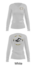 Delphi Community High School Swimming 22863035 Women's Long Sleeve V-neck Shirt - 6