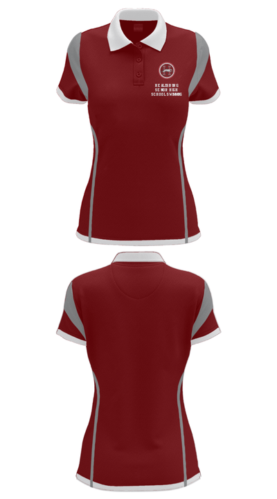 Healdsburg Senior High School Swimming 51370410 Women's Short Sleeve Performance Polo  - 24