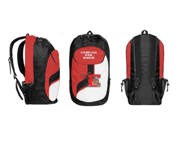 Gear Bag, Elsinore High School Swimming, Swimming, Teamtime, Team time, sublimation, custom sports apparel, team uniforms, spirit wear, spiritwear, sports uniforms, custom shirts, team store, custom team store, fundraiser sports, apparel fundraiser