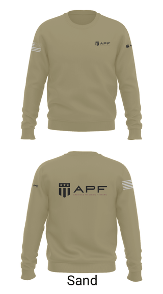 Crew Neck Sweatshirt, APF, Army, Teamtime, Team time, sublimation, custom sports apparel, team uniforms, spirit wear, spiritwear, sports uniforms, custom shirts, team store, custom team store, fundraiser sports, apparel fundraiser