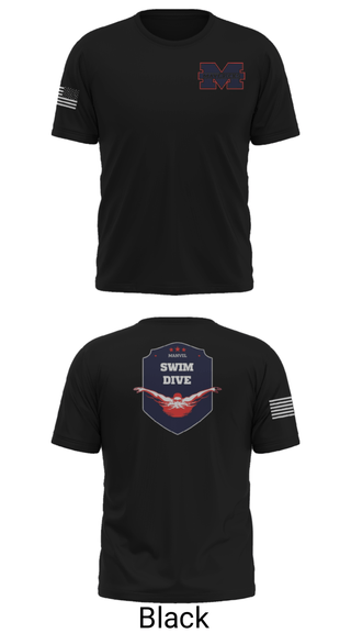 Short Sleeve Performance Shirt, Manvel High School Swimming, Swimming, Teamtime, Team time, sublimation, custom sports apparel, team uniforms, spirit wear, spiritwear, sports uniforms, custom shirts, team store, custom team store, fundraiser sports, apparel fundraiser