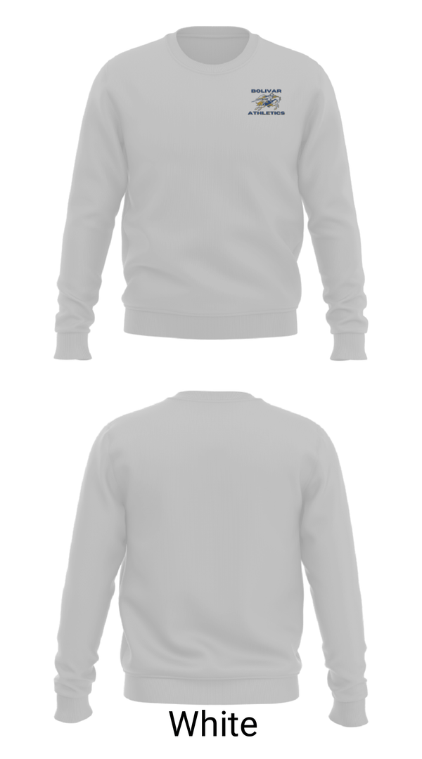 Crew Neck Sweatshirt, Bolivar Middle School Basketball, Men's Basketball, Teamtime, Team time, sublimation, custom sports apparel, team uniforms, spirit wear, spiritwear, sports uniforms, custom shirts, team store, custom team store, fundraiser sports, apparel fundraiser