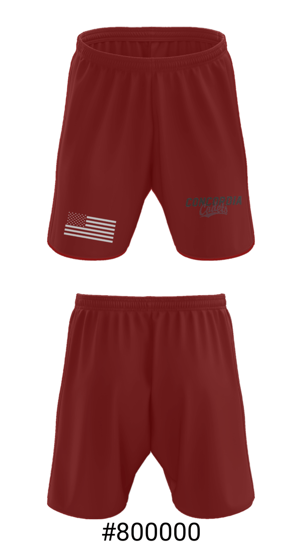 Athletic Shorts With Pockets, Concordia Lutheran High School Gymnastics, Spirit Store, Teamtime, Team time, sublimation, custom sports apparel, team uniforms, spirit wear, spiritwear, sports uniforms, custom shirts, team store, custom team store, fundraiser sports, apparel fundraiser