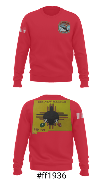 USS New Mexico 56487419 Crew Neck Sweatshirt - 2