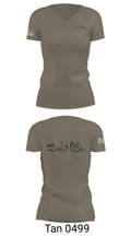 39-23U 51487466 Women's Short Sleeve V-neck Shirt - 36