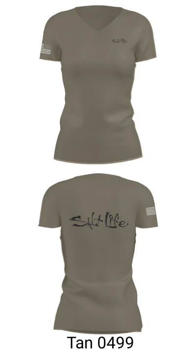 39-23U 51487466 Women's Short Sleeve V-neck Shirt - 36