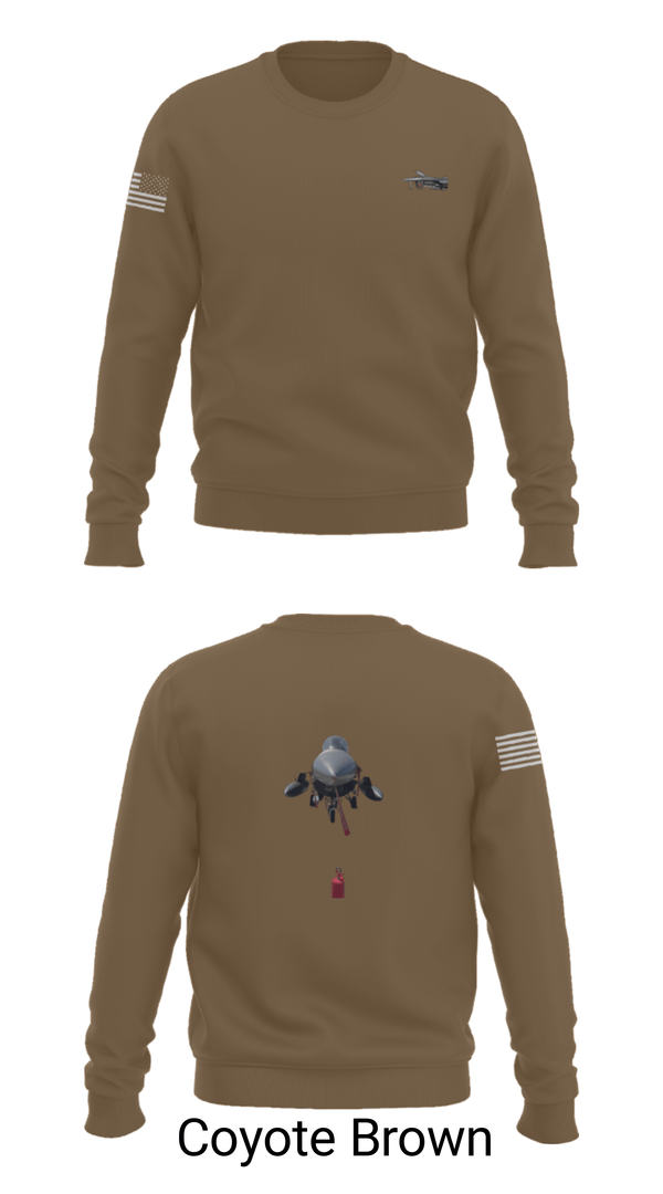 Crew Neck Sweatshirt, 114th fighter wing, National Guard, Teamtime, Team time, sublimation, custom sports apparel, team uniforms, spirit wear, spiritwear, sports uniforms, custom shirts, team store, custom team store, fundraiser sports, apparel fundraiser