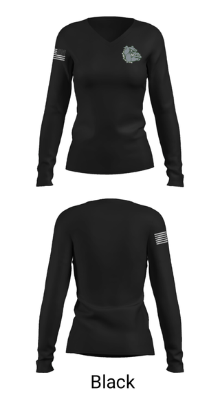 Women's Long Sleeve Vneck Shirt, Berea High School, Spirit Store, Teamtime, Team time, sublimation, custom sports apparel, team uniforms, spirit wear, spiritwear, sports uniforms, custom shirts, team store, custom team store, fundraiser sports, apparel fundraiser