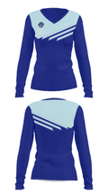 Meadow Bridge Wildcats 42881625 Women's Long Sleeve V-neck Shirt - 28