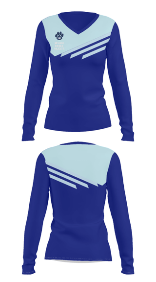 Women's Long Sleeve Vneck Shirt, Meadow Bridge Wildcats, Baseball, Teamtime, Team time, sublimation, custom sports apparel, team uniforms, spirit wear, spiritwear, sports uniforms, custom shirts, team store, custom team store, fundraiser sports, apparel fundraiser