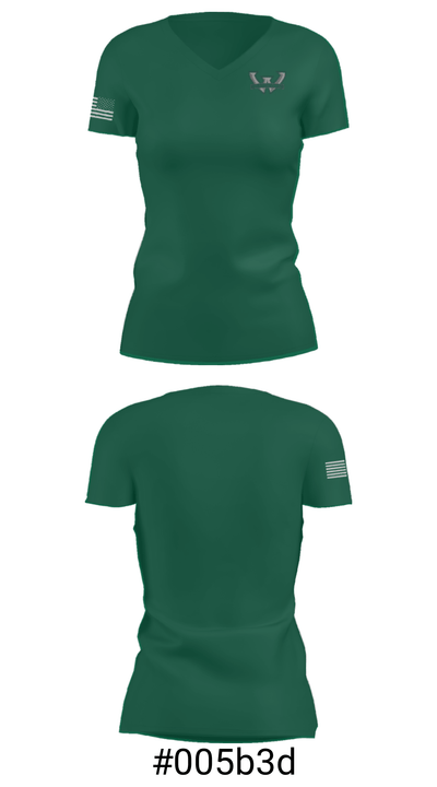 Woodland High School 16515476 Women's Short Sleeve V-neck Shirt - 21