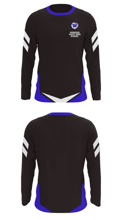 Oshkosh West High School 43699685 Long Sleeve Performance Shirt - 33