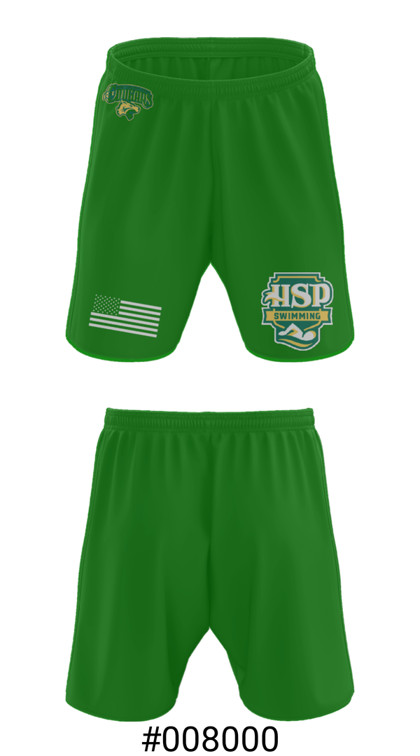 Athletic Shorts With Pockets, Holy Spirit Preparatory Upper School Swimming, Swimming, Teamtime, Team time, sublimation, custom sports apparel, team uniforms, spirit wear, spiritwear, sports uniforms, custom shirts, team store, custom team store, fundraiser sports, apparel fundraiser