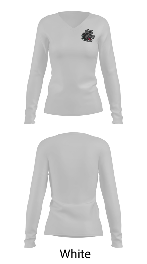 Women's Long Sleeve Vneck Shirt, Helix Charter High School Swimming, Swimming, Teamtime, Team time, sublimation, custom sports apparel, team uniforms, spirit wear, spiritwear, sports uniforms, custom shirts, team store, custom team store, fundraiser sports, apparel fundraiser